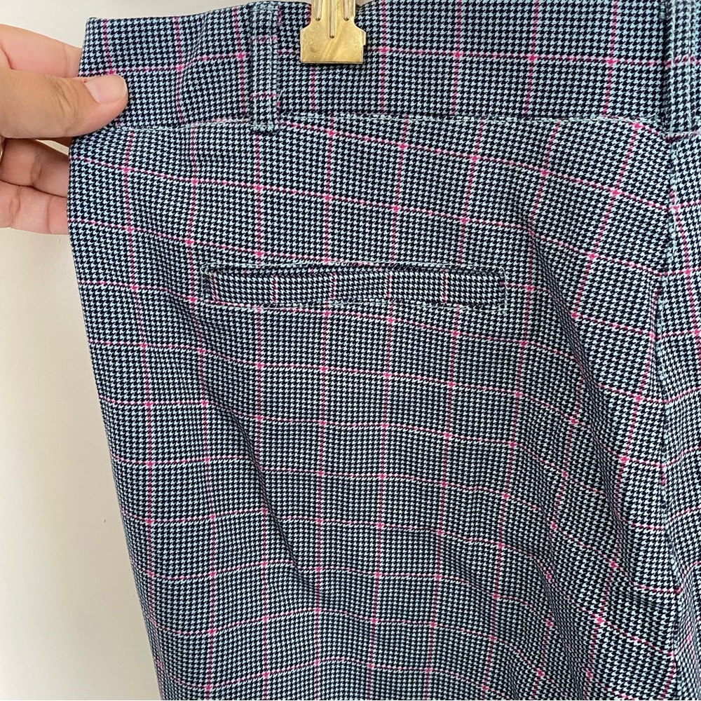 Betabrand Black and Pink Straight Leg Pants - Picture 8 of 8